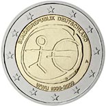 2 euro coin 10th Anniversary of the Introduction of the Euro | Germany 2009