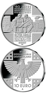 10 euro coin 150 Jahre Rotes Kreuz  | Germany 2013