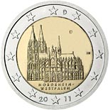 2 euro coin Federal state of North Rhine-Westphalia  | Germany 2011