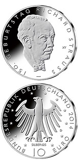 10 euro coin 150. Geburtstag Richard Strauss | Germany 2014