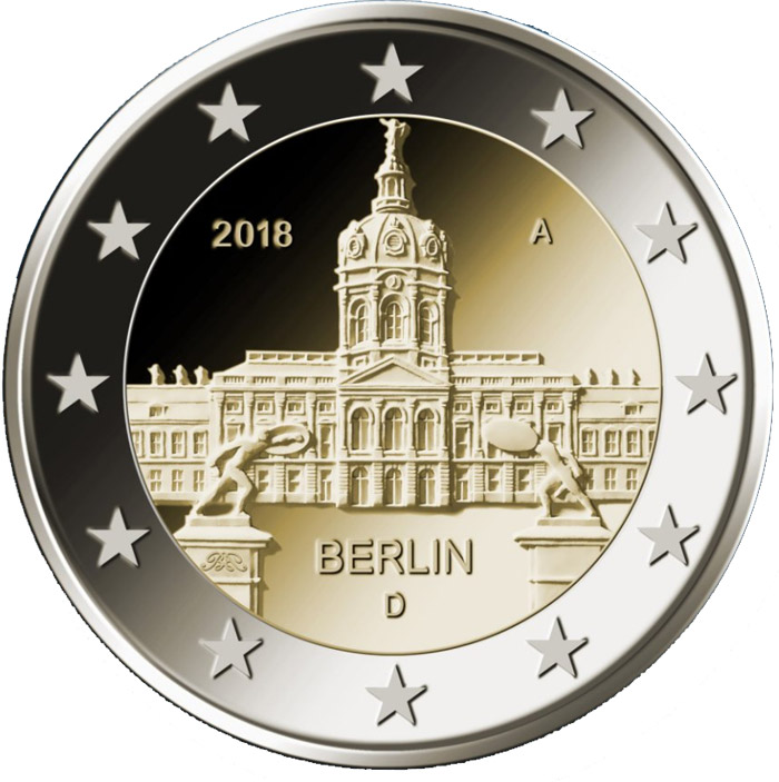 Image of 2 euro coin - Berlin: Schloss Charlottenburg | Germany 2018