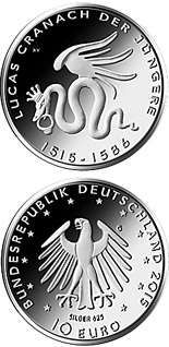 10 euro coin 500. Geburtstag Lucas Cranach d.J. | Germany 2015