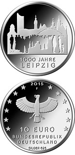 10 euro coin 1000 Jahre Ersterwähnung Leipzig | Germany 2015