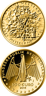 100 euro coin UNESCO Welterbe - Oberes Mittelrheintal | Germany 2015