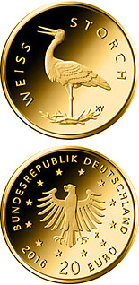 20 euro coin Weißstorch  | Germany 2020