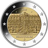 2 euro coin Brandenburg - Sanssouci Palace in Potsdam | Germany 2020
