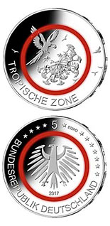 5 euro coin Tropische Zone | Germany 2017