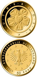 50 euro coin Lu­ther­ro­se | Germany 2017