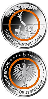 5 euro coin Subtropische Zone | Germany 2018