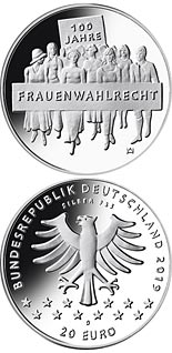 20 euro coin 100 Jahre Frauenwahlrecht  | Germany 2019