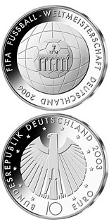10 euro coin FIFA-Fußball-WM -Brandenburger Tor- | Germany 2006