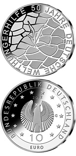 10 euro coin 50 Jahre Welthungerhilfe | Germany 2012