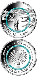 5 euro coin Subpolar Zone | Germany 2020