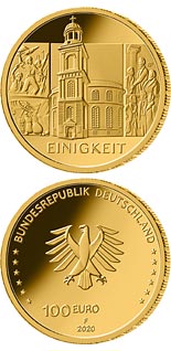 100 euro coin The Unity - St. Paul's Church | Germany 2020