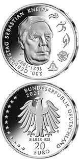 20 euro coin 200th Anniversary of the Birth of Sebastian Kneipp | Germany 2021