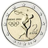 2 euro coin Summer Olympics in Athens 2004 | Greece 2004