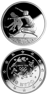 10 euro coin XXVIII. Summer Olympics 2004 in Athens - Long-jump | Greece 2003