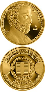 200 euro coin Greek Culture - Historians - Thucydides | Greece 2019