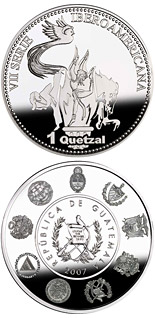 1 quetzal coin The Olympic Games – Tae kwon do, Equestrian events and Gymnastics | Guatemala 2007