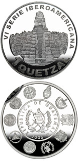 1 quetzal coin Architecture and Monuments – Temple of the Great Jaguar | Guatemala 2005