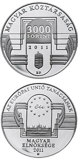 5000 forint coin Hungarian Presidency of the Council of the European Union  | Hungary 2011