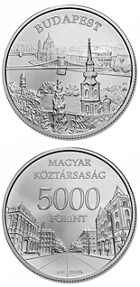 5000 forint coin Budapest  | Hungary 2009