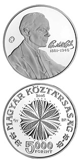 5000 forint coin 125th Anniversary of the Birth of Béla Bartók | Hungary 2006