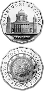 5000 forint coin Esztergom Basilica | Hungary 2006