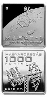 1000 forint coin The Launch of Hungary's First Satellite MASAT-1 | Hungary 2012