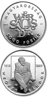 5000 forint coin 100th Anniversary Of Birth Of Sándor Weöres | Hungary 2013