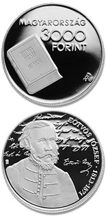 3000 forint coin 200th Anniversary of Birth Of József Eötvös | Hungary 2013