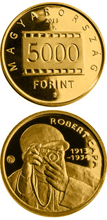 5000 forint coin 100th Anniversary Of Birth Of Robert Capa | Hungary 2013