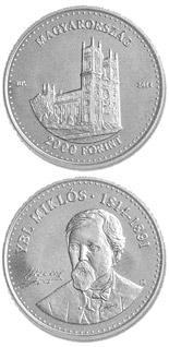 2000 forint coin 200th Anniversary of  Birth of MIKLÓS YBL (1814-1891)  | Hungary 2014