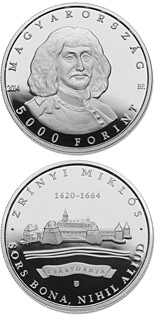 5000 forint coin 350th Anniversary of Death of MIKLÓS ZRÍNYI (1620-1664) | Hungary 2014
