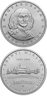 2000 forint coin 350th Anniversary of Death of MIKLÓS ZRÍNYI (1620-1664) | Hungary 2014