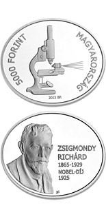 5000 forint coin 90th Anniversary of the Award of the Nobel Prize to Richard Zsigmondy | Hungary 2015