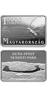 10000 forint coin Danube-Ipoly National Park  | Hungary 2015