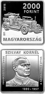 2000 forint coin 125th Anniversary of Birth of Kornél Szilvay (1890-1957)  | Hungary 2015