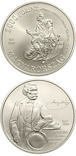 2000 forint coin 200th Anniversary of Birth of János Arany | Hungary 2017