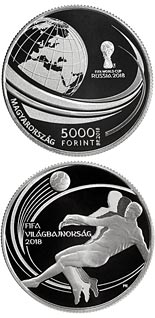 5000 forint coin XXI. FIFA WORLD CUP | Hungary 2018