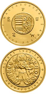 50000 forint coin The Gold Florin of Albert Habsburg (1397-1439) | Hungary 2018