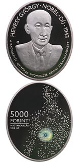 5000 forint coin 75th Anniversary of the Nobel Prize of György Hevesy | Hungary 2018
