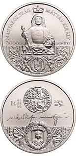 2000 forint coin King Matthias Memorial Year | Hungary 2018