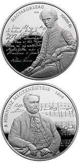 20000 forint coin 175th anniversary of the musical setting to the Anthem | Hungary 2019