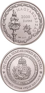 2000 forint coin 250th Anniversary of the Foundation of Semmelweis University | Hungary 2019