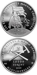 10000 forint coin 150 years of organised fire departments in Hungary | Hungary 2020