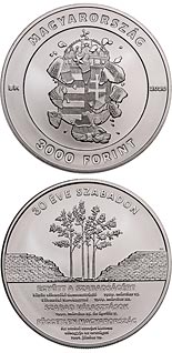 3000 forint coin 30th anniversary of the political transition | Hungary 2020
