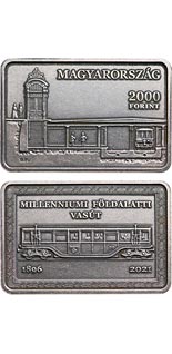 2000 forint coin Millennium Underground Railway | Hungary 2021