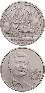 2000 forint coin 100th anniversary of the birth of György Cziffra | Hungary 2021