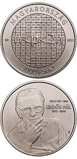 2000 forint coin Pál Erdős | Hungary 2023